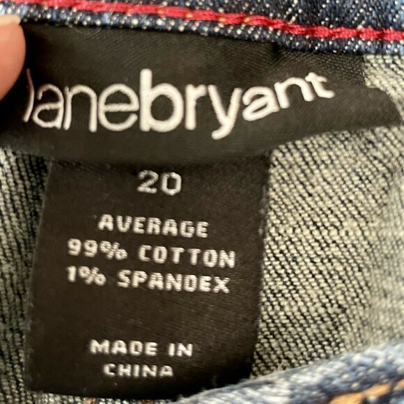 LANE BRYANT High Rise Boot Cut Blue Jeans Size 20 Average - Picture 3 of 9